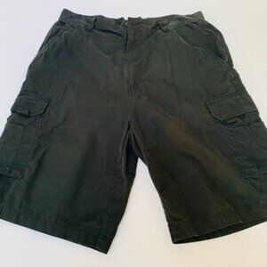US Expedition Mens Black Cargo Shorts Size 36